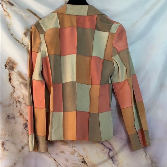 Chanel Goat Suede Patchwork Jacket EUR38 Authentic - Picture 12 of 14